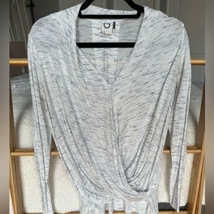 Akemi & kin long sleeve crisscross shirt